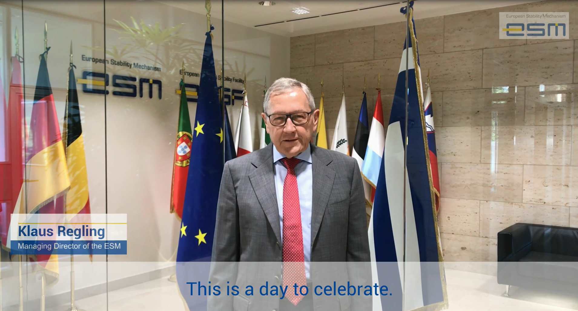 Video statement by Klaus Regling, managing Director of ESM, on Greece successfully concluding the ESM programme