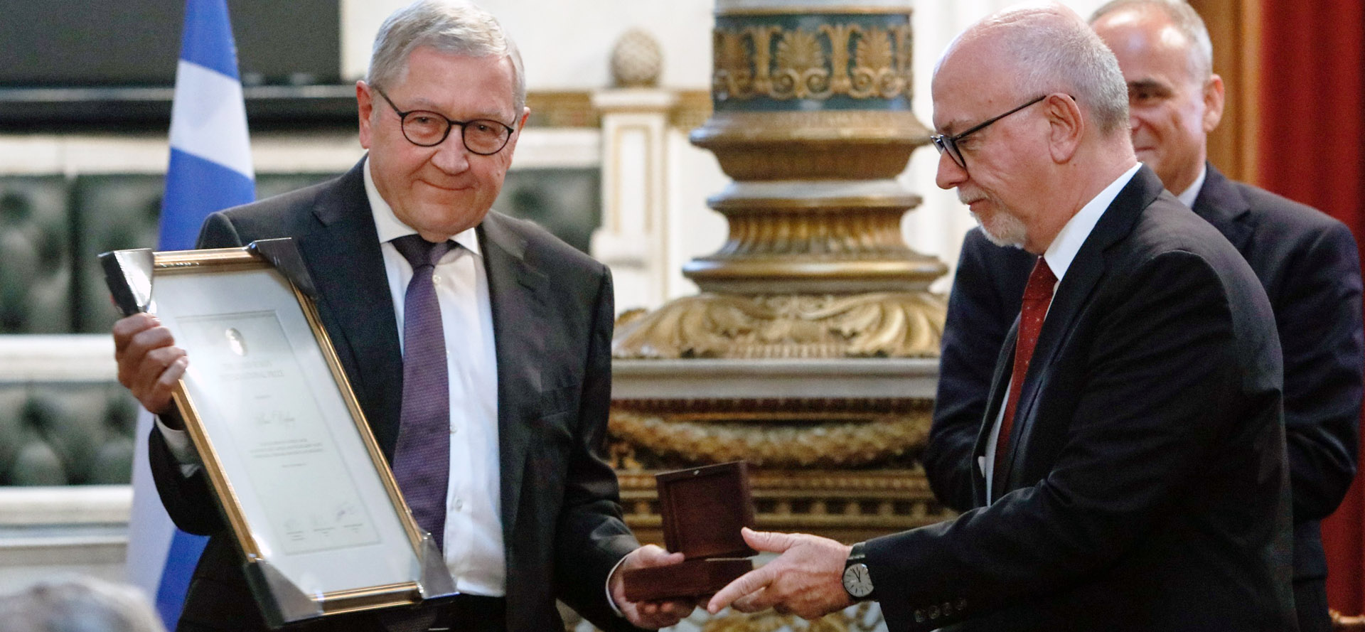 Klaus Regling receives the Lord Byron International Prize in Athens, Greece