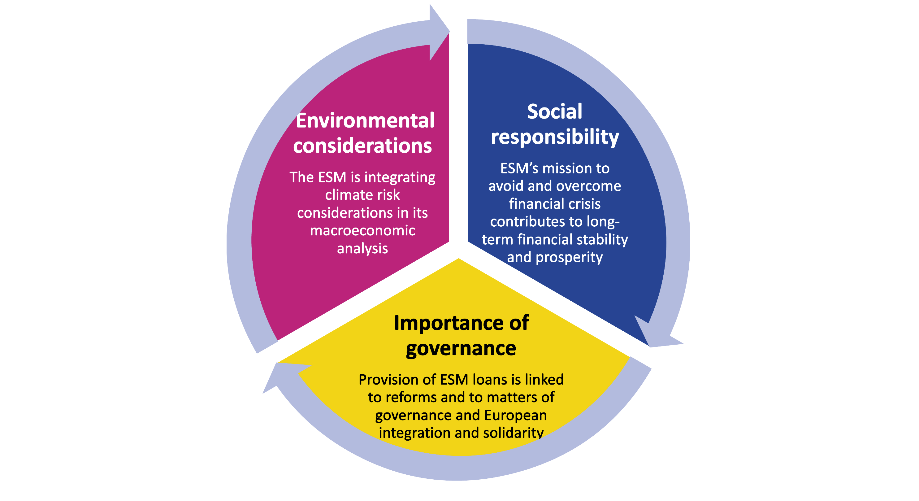 Figure 1: The ESM’s holistic approach
