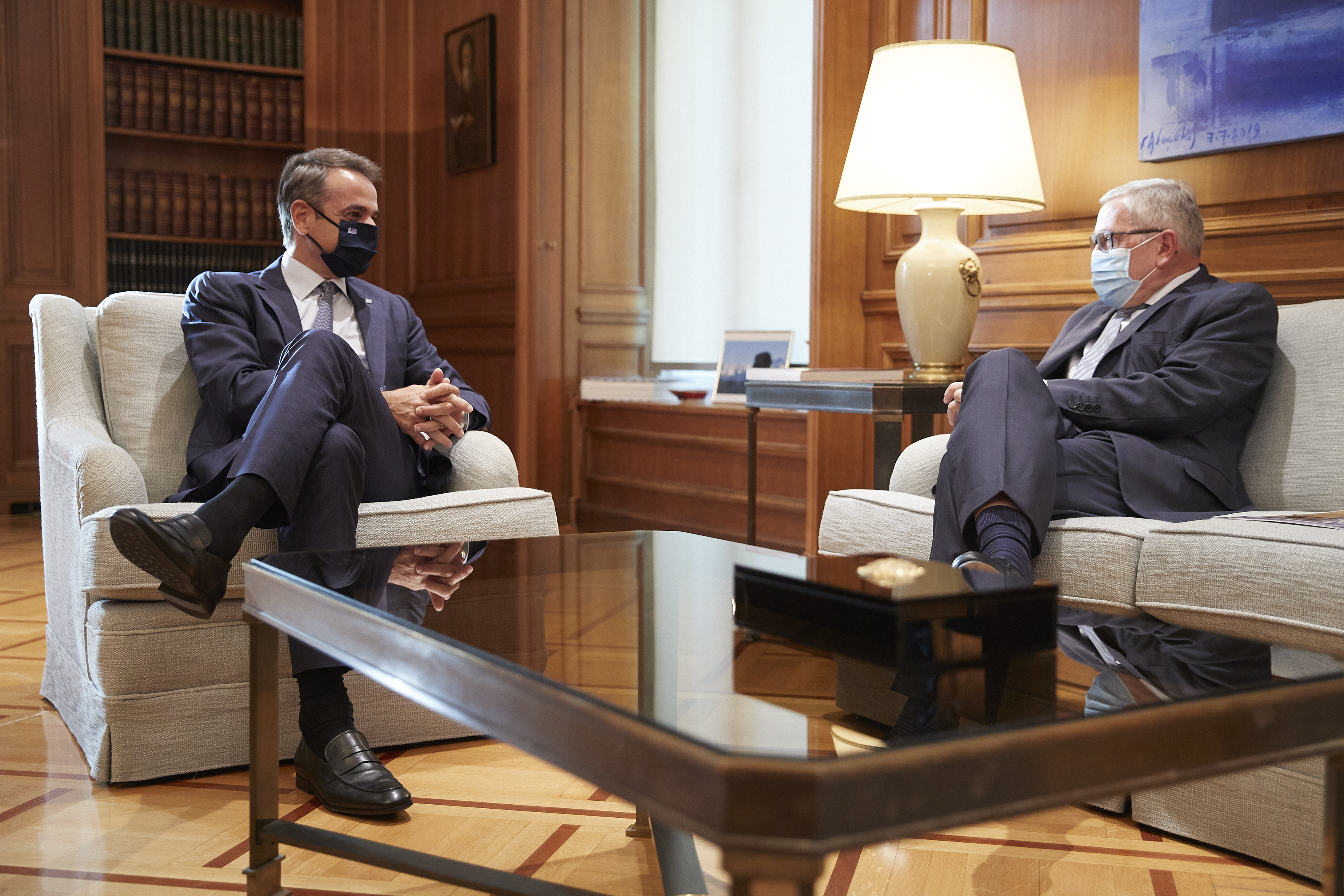 Klaus Regling visits Greece