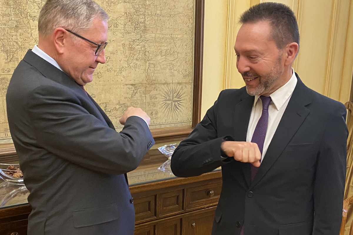 Meeting of Klaus Regling with Bank of Greece Governor Yannis Stournaras