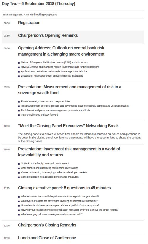 National Asset Lending Management Asia 2018 Agenda day two