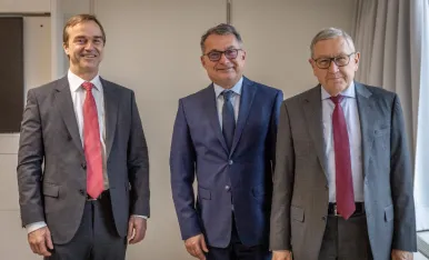 Rolf Strauch, Joachim Nagel and Klaus Regling