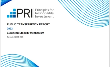 PRI public transparency report 2023 ESM