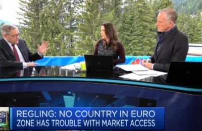 Klaus Regling on CNBC Squawkbox in Davos, Switerland