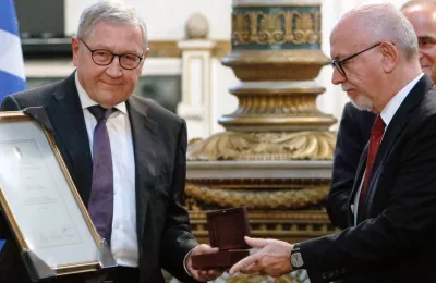 Klaus Regling receives the Lord Byron International Prize in Athens, Greece