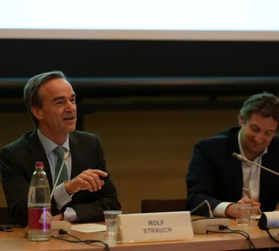 Rolf Strauch speaking