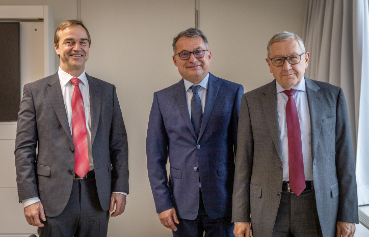 Rolf Strauch, Joachim Nagel and Klaus Regling