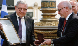Klaus Regling receives the Lord Byron International Prize in Athens, Greece