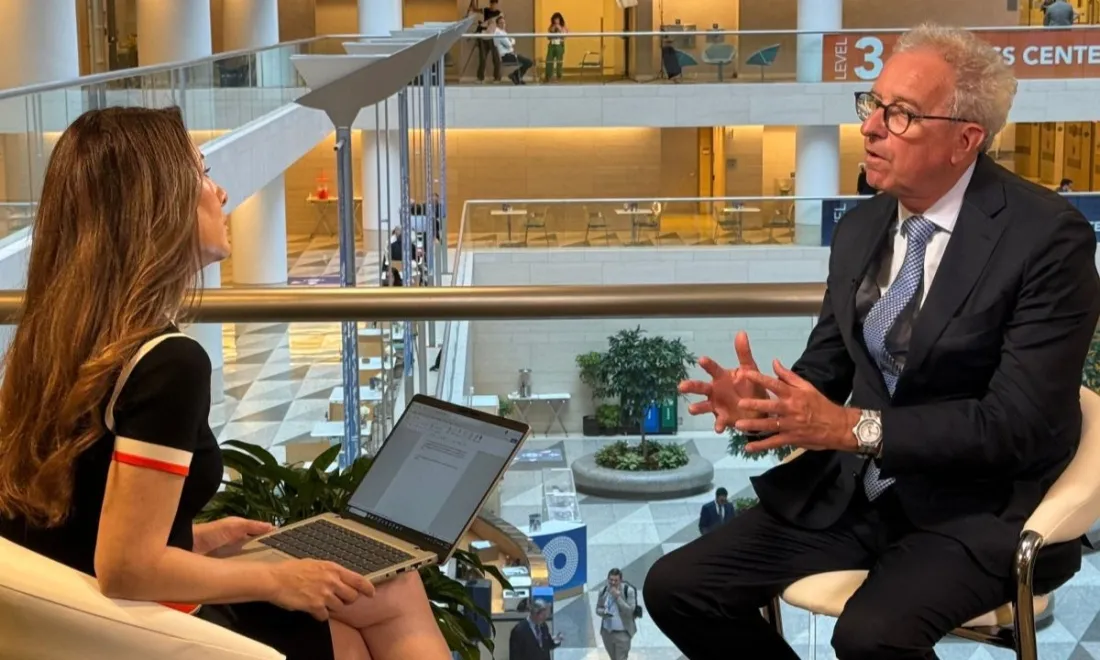 ESM Managing Director Pierre Gramegna interviewed by CNBC anchor Karen Tso