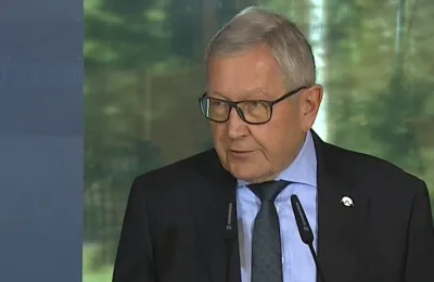 Klaus Regling at the Eurogroup Press Conference Slovenia September 2021