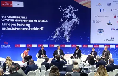 Nicola Giammarioli at the Economist 23rd Government Roundtable in Athens-724-466