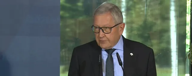 Klaus Regling at the Eurogroup Press Conference Slovenia September 2021
