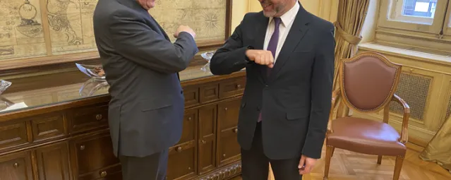 Meeting of Klaus Regling with Bank of Greece Governor Yannis Stournaras-724-466