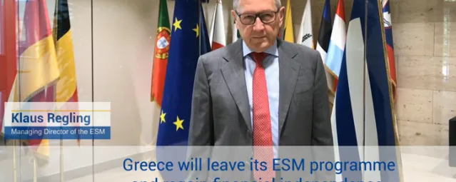 Video statement by Klaus Regling on the Conclusion of the ESM Programme for Greece-724-466