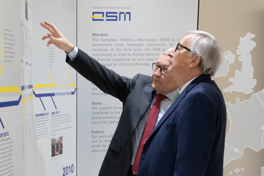 Klaus Regling and Jean-Claude Juncker