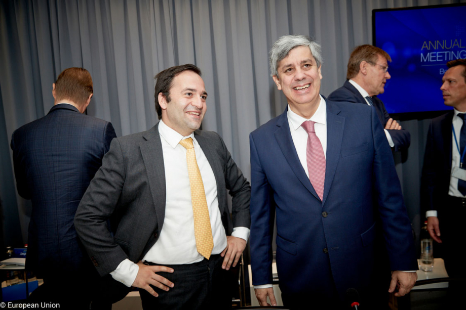 Mr Kalin ANEV JANSE, Secretary General ESM; Mr Mario CENTENO, Chairperson ESM Board of Governors