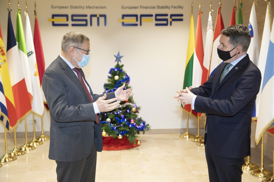 Klaus Regling and Paschal Donohoe