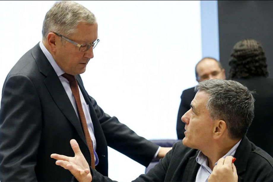 Klaus Regling, ESM Managing Director, and Euclid Tsakalotos, Greek finance minister