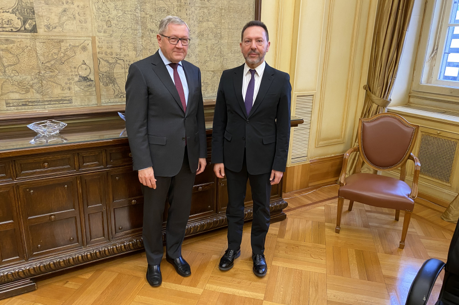 Meeting of Klaus Regling with Bank of Greece Governor Yannis Stournaras