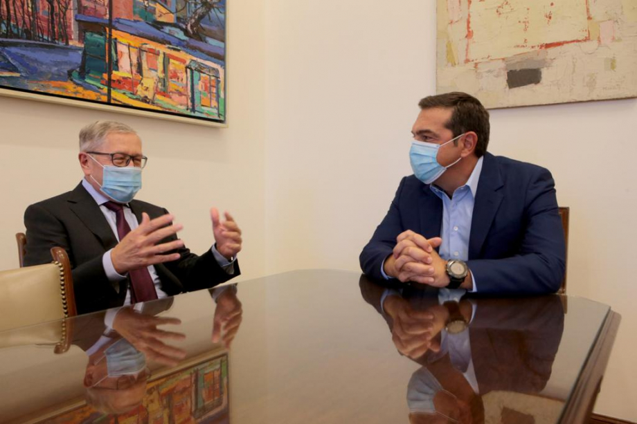 Klaus Regling and Alexis Tsipras
